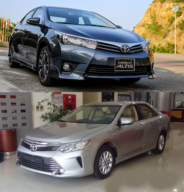 Nên mua xe ô tô Toyota Altis hay Toyota Camry?