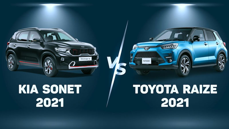 Kia Sonet và Toyota Raize cuộc chiến không hồi kết