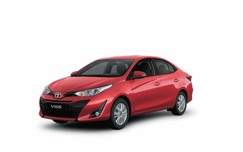 Các màu xe Vios hiện nay