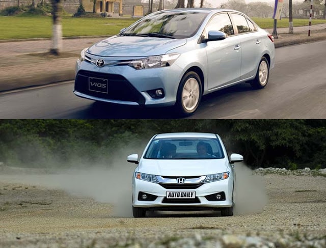 So Sánh Toyota Vios 2017 và Honda City 2017