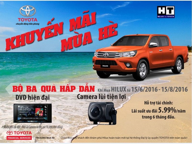 Toyota Hilux Khuyến Mại Khủng Chào Hè