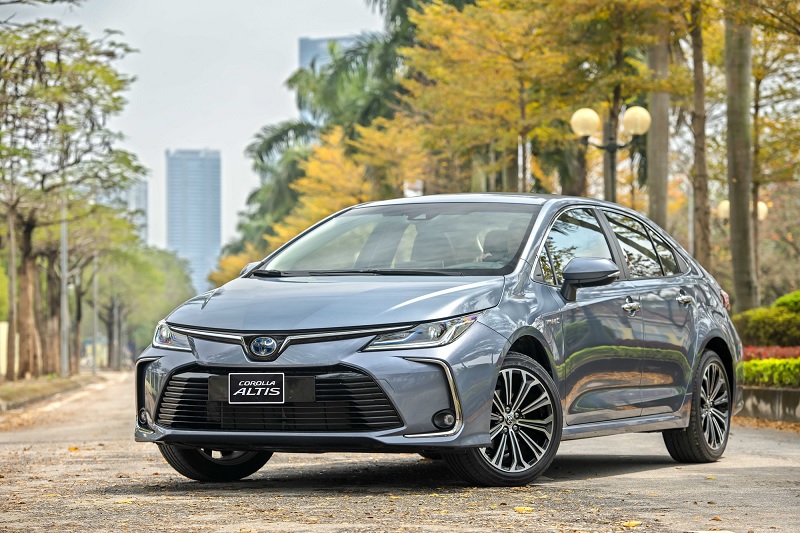 Kích thước xe Toyota Altis qua từng phiên bản 