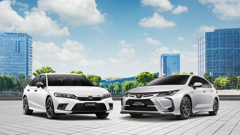 So sánh kích thước xe Altis với các loại xe ô tô cùng phân khúc