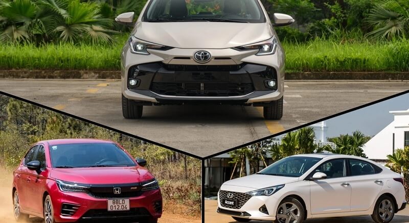 So sáng Accent, Vios và City chi tiết