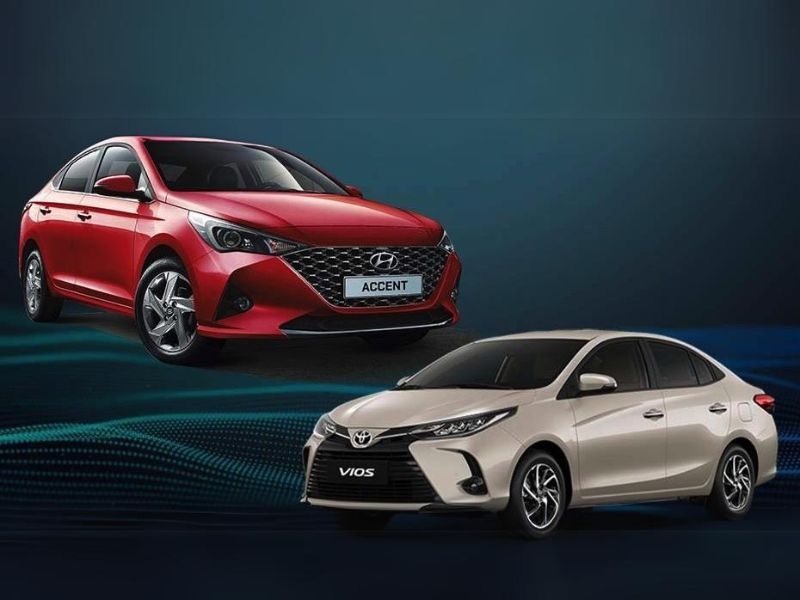So sánh xe Vios và Accent chi tiết