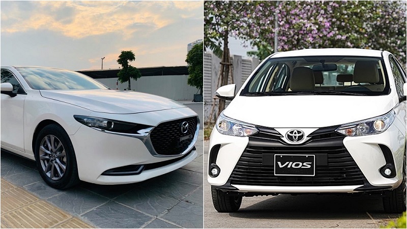 So sánh Toyota Vios và Mazda 3