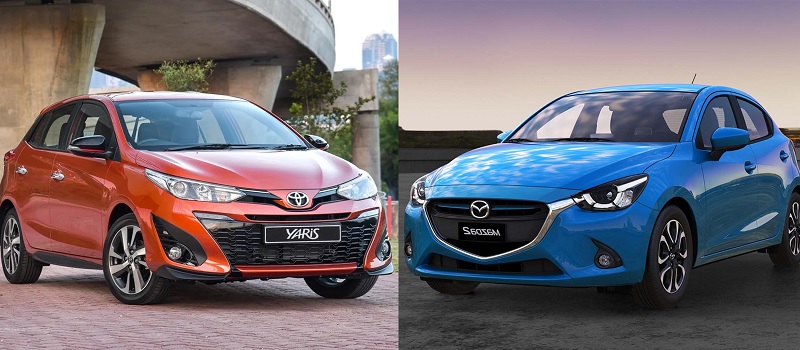 So sánh Yaris và Mazda2​ qua ngoại thất