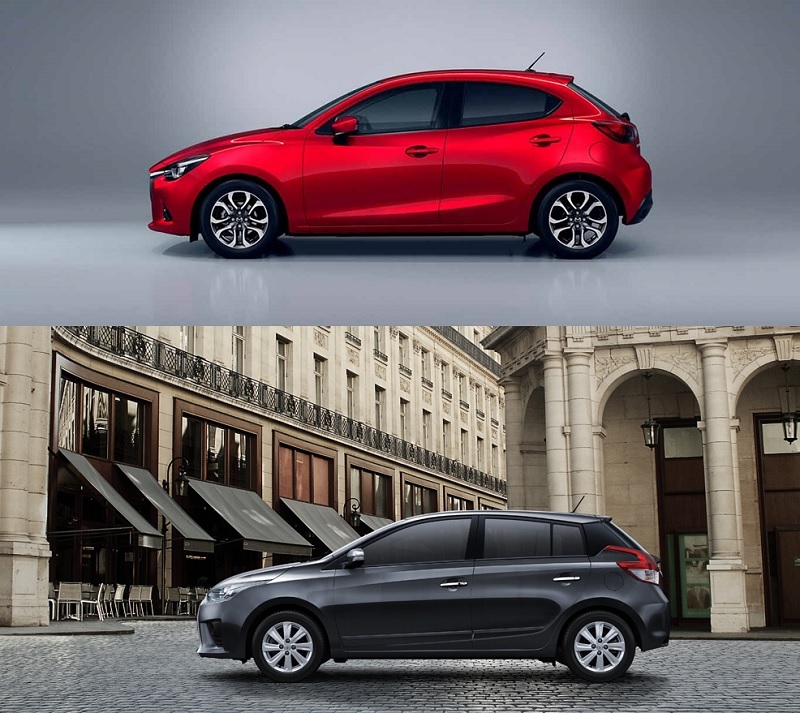 So sánh Yaris và Mazda2​ qua nội thất