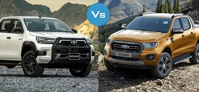 So sánh Toyota Hilux và Ford Ranger qua thiết kế