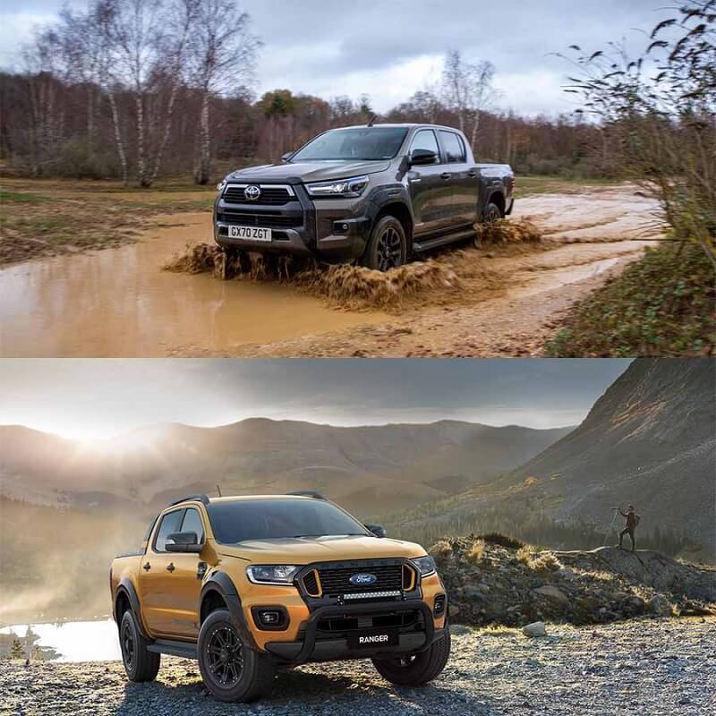 So sánh Toyota Hilux và Ford Ranger qua khả năng vận hành