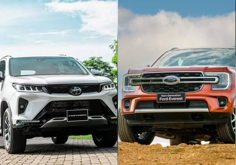 So sánh xe Ford và Toyota