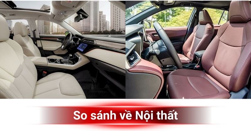 So sánh xe Ford và Toyota qua nội thất