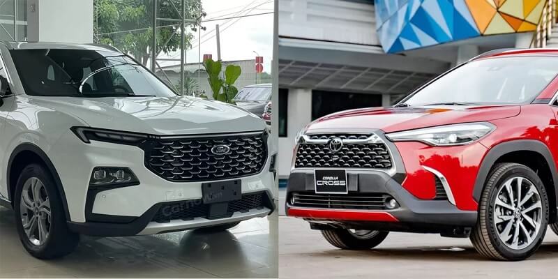 So sánh Ford Territory và Toyota Corolla Cross qua ngoại thất