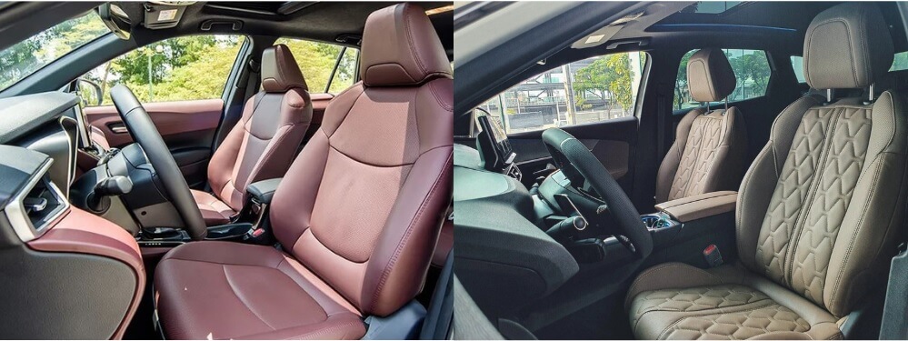 So sánh Ford Territory và Toyota Corolla Cross qua nội thất