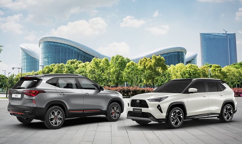 So sánh Toyota Cross và Kia Seltos qua ngoại thất