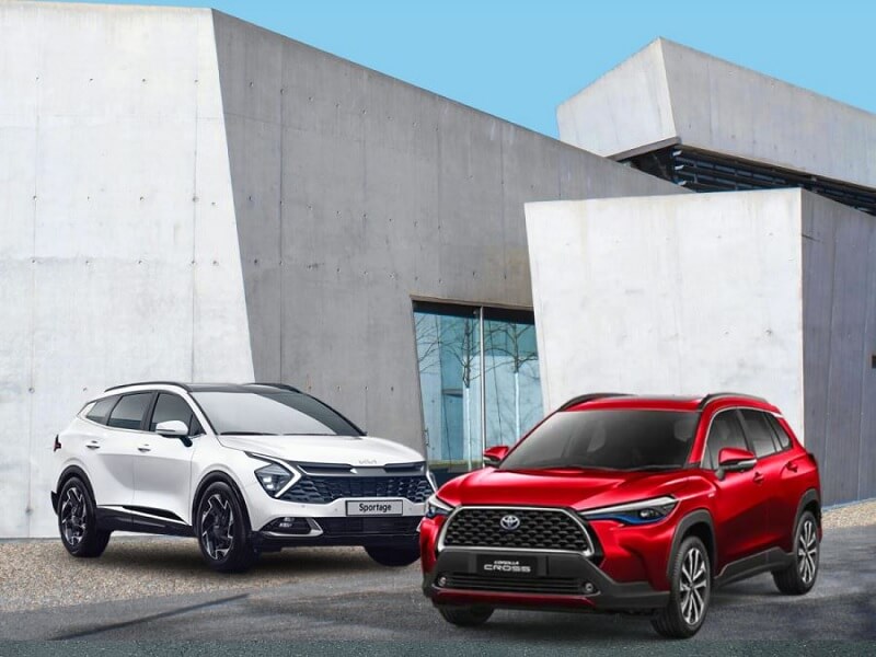 Xe Toyota Cross và Kia Sportage