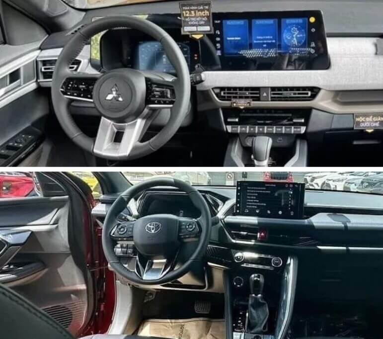 So sánh Toyota Yaris Cross và Xforce Ultimate qua nội thất