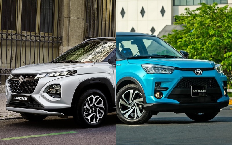 So sánh Suzuki Fronx và Toyota Raize