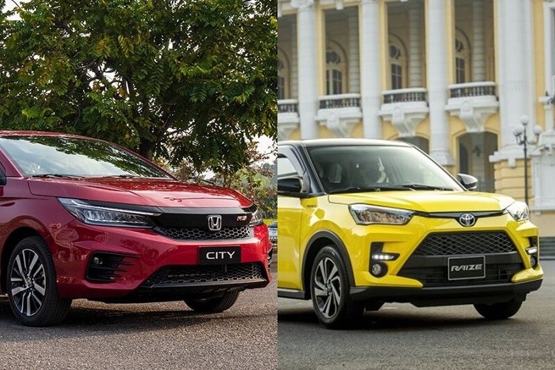 So sánh Toyota Raize và Honda City qua động cơ vận hành