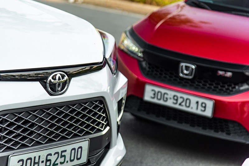 So sánh Toyota Raize và Honda City