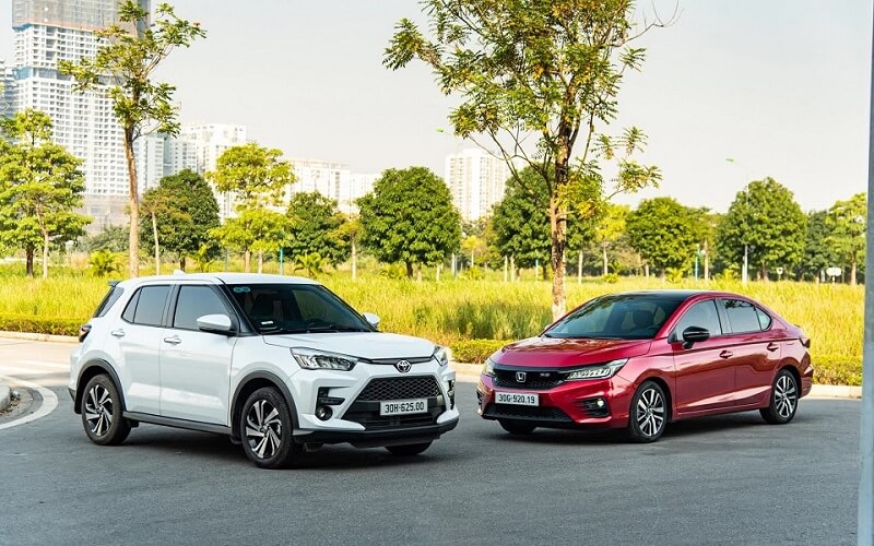 Toyota Raize và Honda City