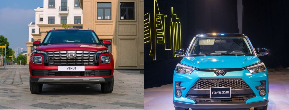 So sánh Toyota Raize và Hyundai Venue