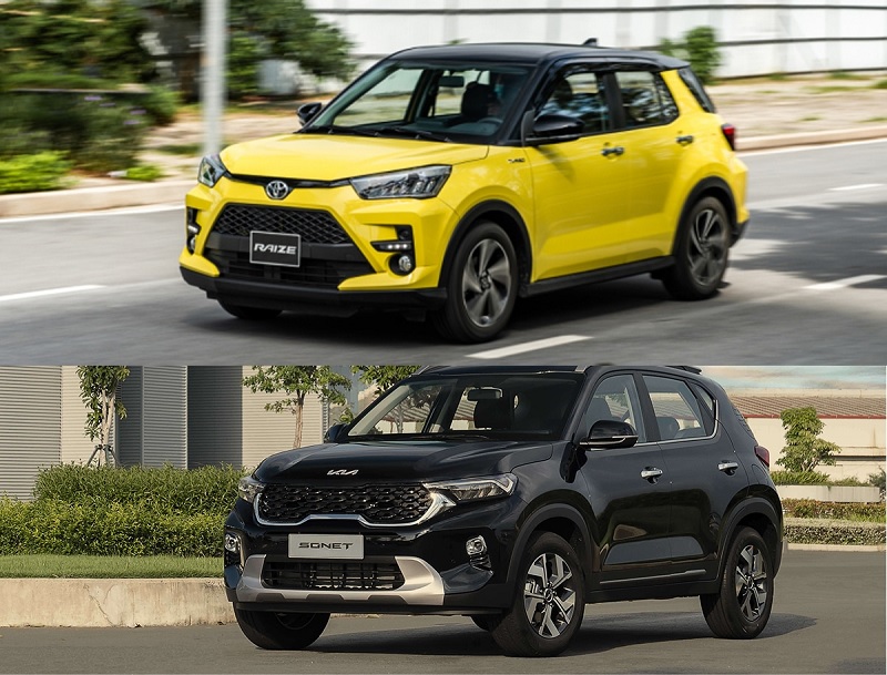 So sánh Toyota Raize và Kia Sonet qua thiết kế
