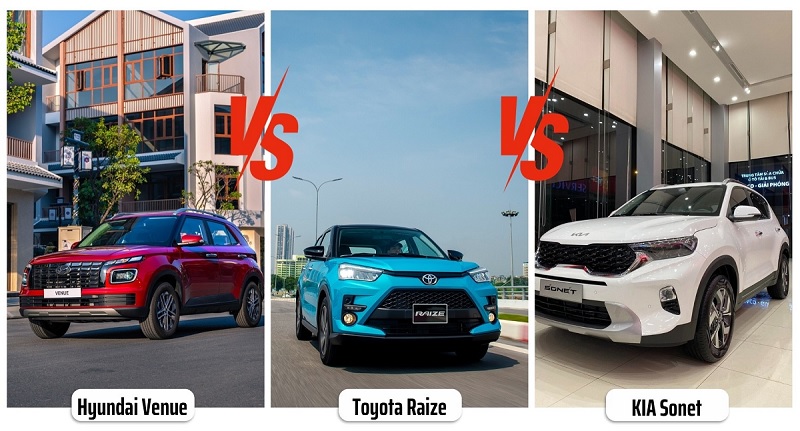 Toyota Raize và KIA Sonet và Hyundai Venue qua tiết kiệm nhiên liệu