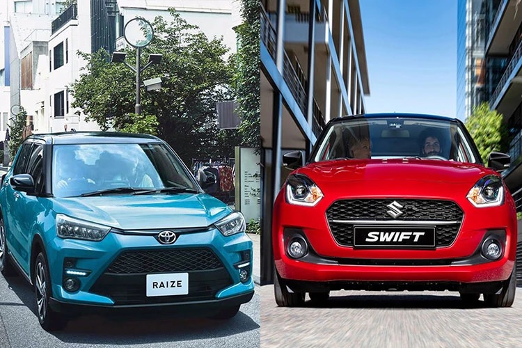 So sánh Toyota Raize và Suzuki Swift qua ngoại thất