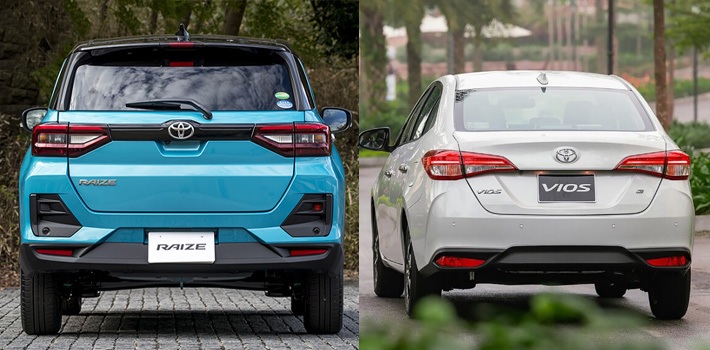 Toyota Raize và Vios