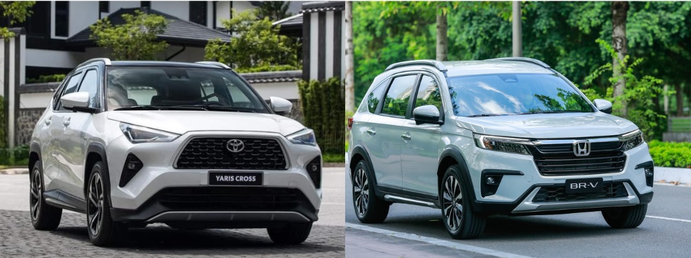 So sánh Honda BRV và Toyota Yaris Cross qua thân xe