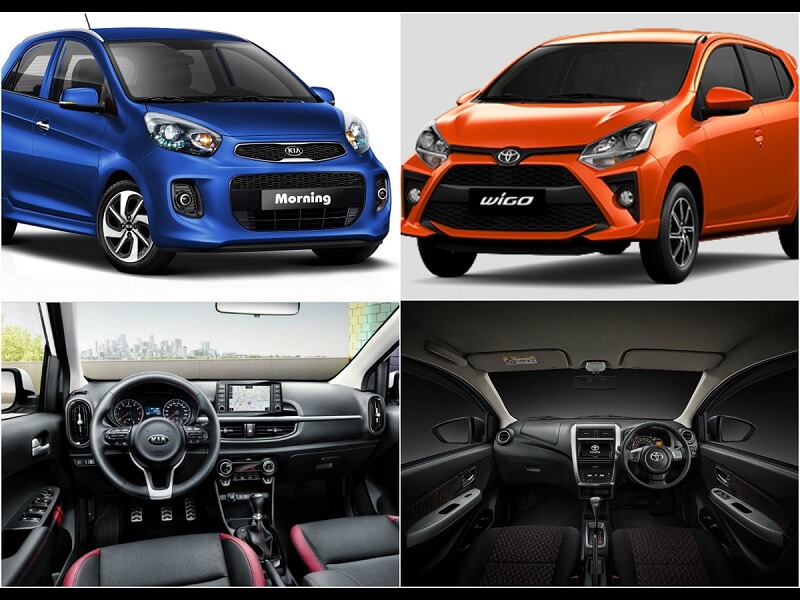So sánh Kia Morning và Toyota Wigo qua khoang lái