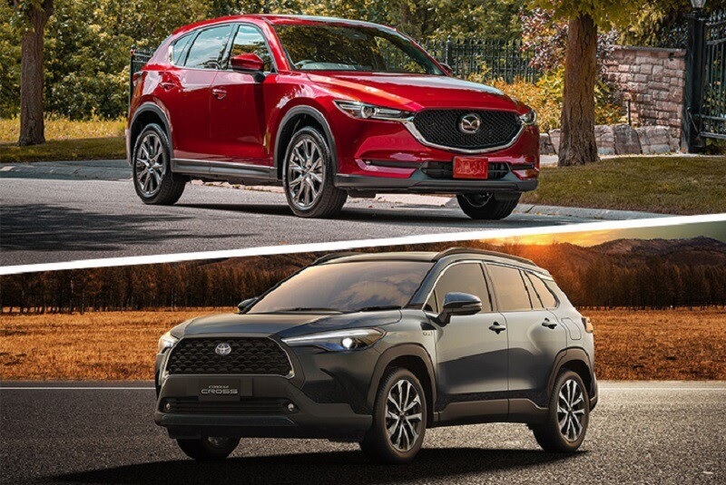 So sánh Toyota Corolla Cross và Mazda CX 5 qua ngoại thất