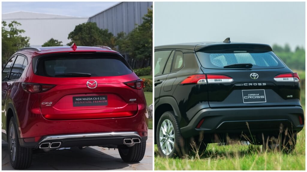 So sánh Toyota Corolla Cross và Mazda CX 5 qua động cơ vận hành