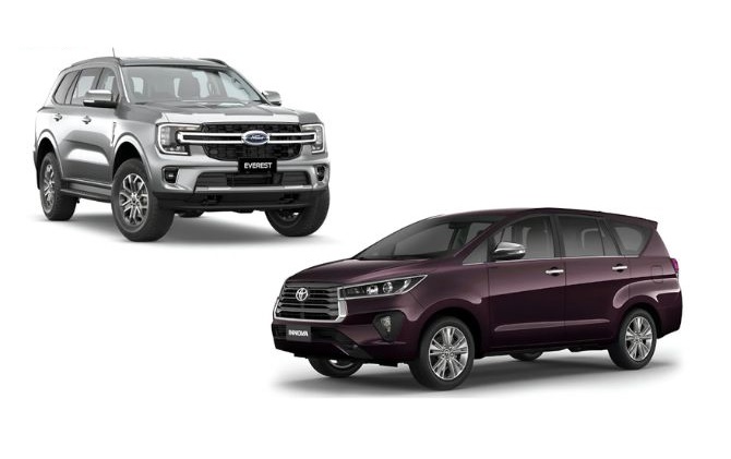 So sánh Toyota Innova và Ford Everest