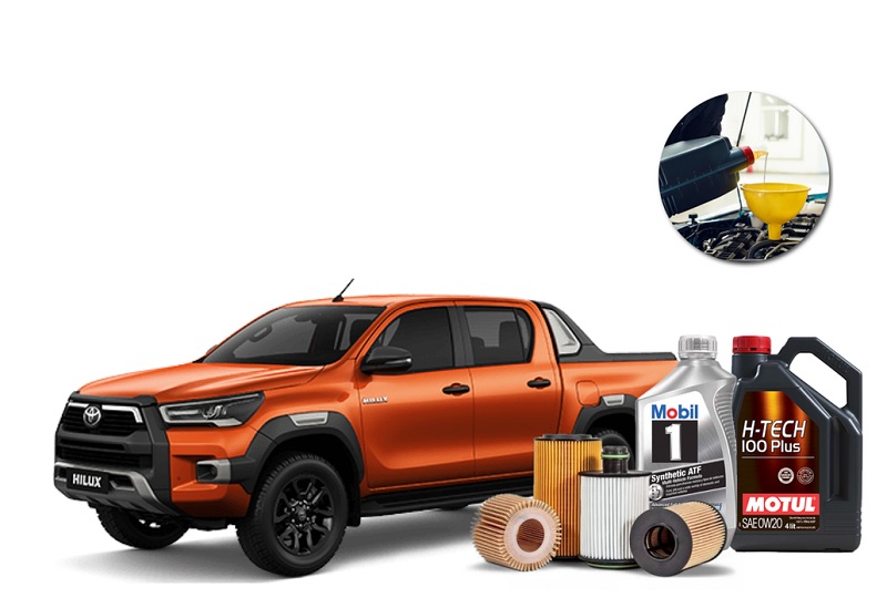 Toyota Hilux bao nhiêu lít nhớt?