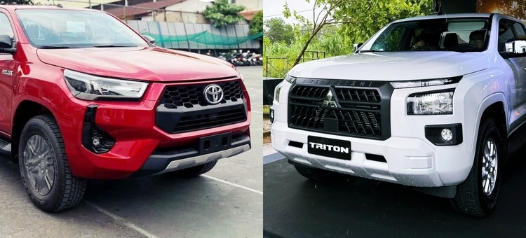So sánh Toyota Hilux và Mitsubishi Triton qua động cơ vận hành