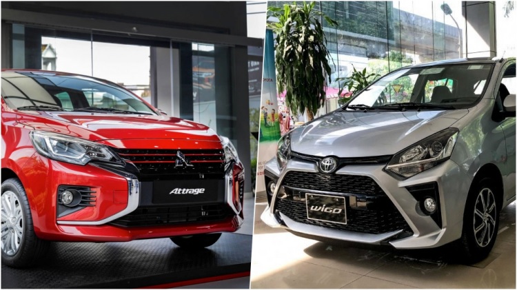 Toyota Wigo và Mitsubishi Attrage