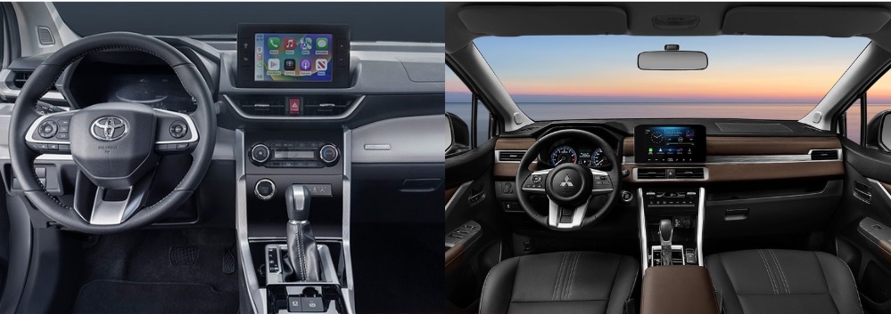 So sánh Toyota Veloz Cross và Mitsubishi Xpander qua trang bị tiện ích