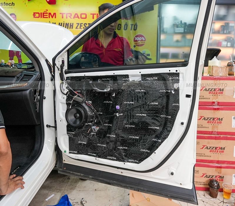 Các vị trí cách âm hiệu quả trên xe Vios