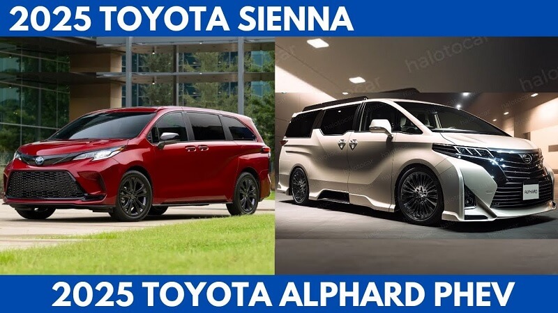 So sánh Toyota Alphard và Sienna​ qua kích thước