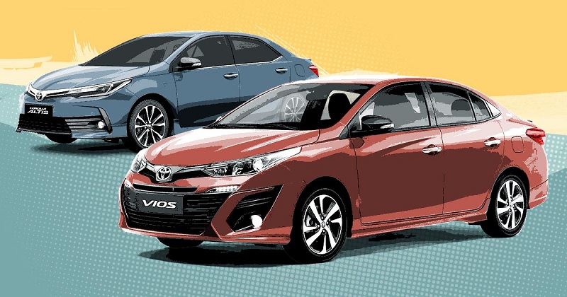 So sánh Toyota Vios và Toyota Altis qua trang bị an toàn
