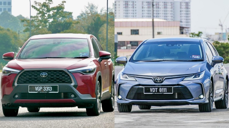 So sánh Toyota Corolla Cross và Toyota Corolla Altis
