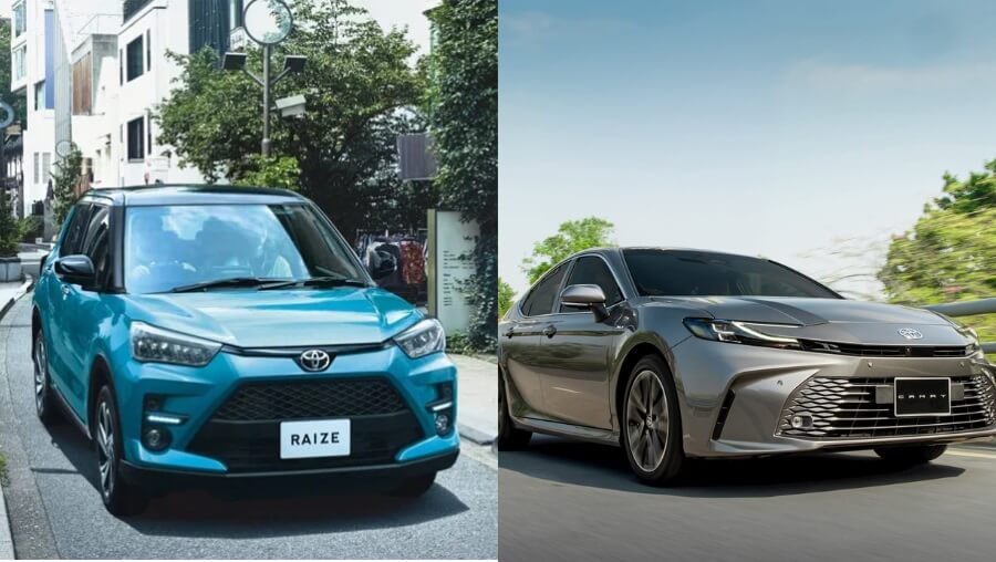 Toyota Raize và Toyota Camry