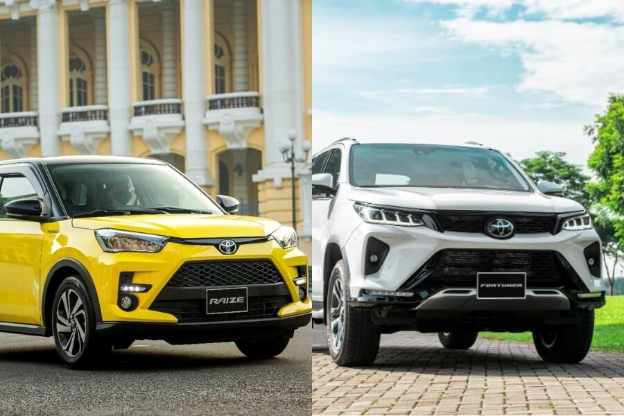 Toyota Raize và Toyota Fortuner