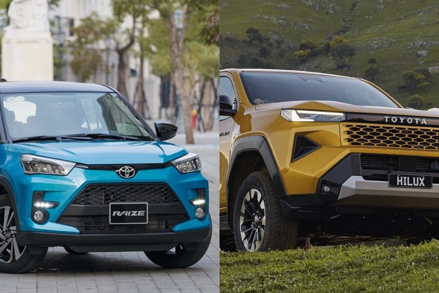 Toyota Raize và Toyota Hilux
