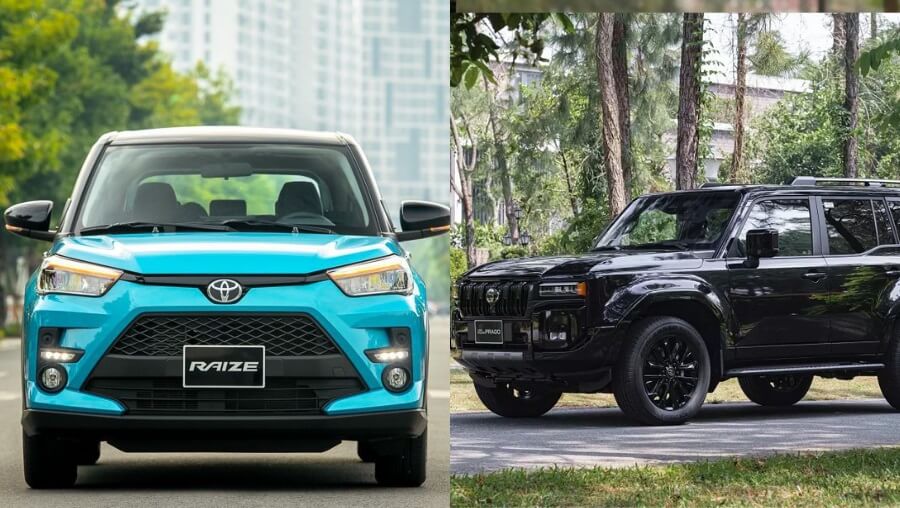 Toyota Raize và Toyota Prado