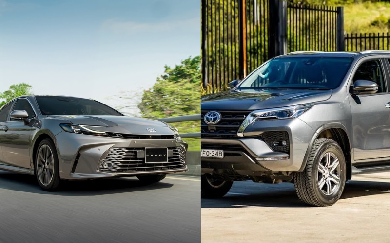 Toyota Camry và Toyota Fortuner