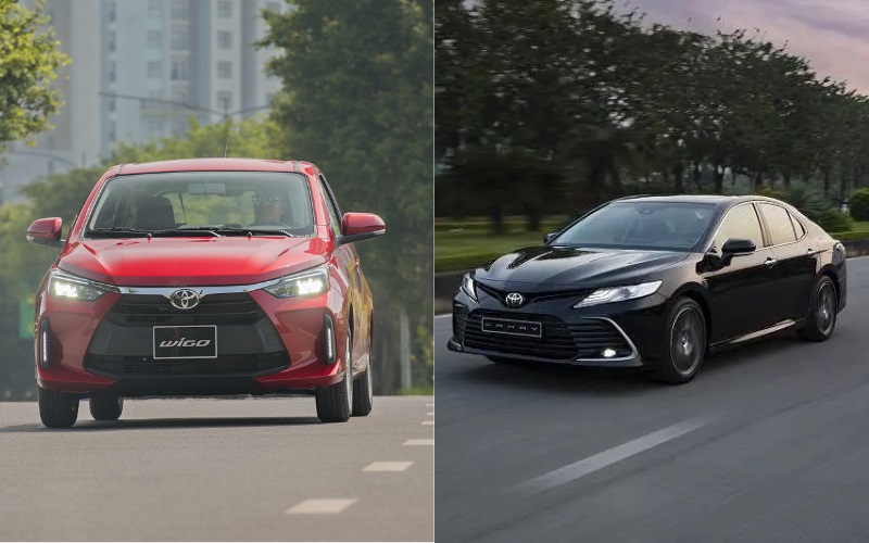 Toyota Camry và Toyota Wigo