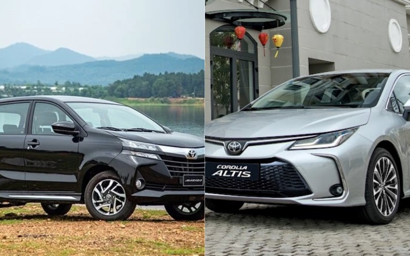 Toyota Avanza và Toyota Corolla Altis